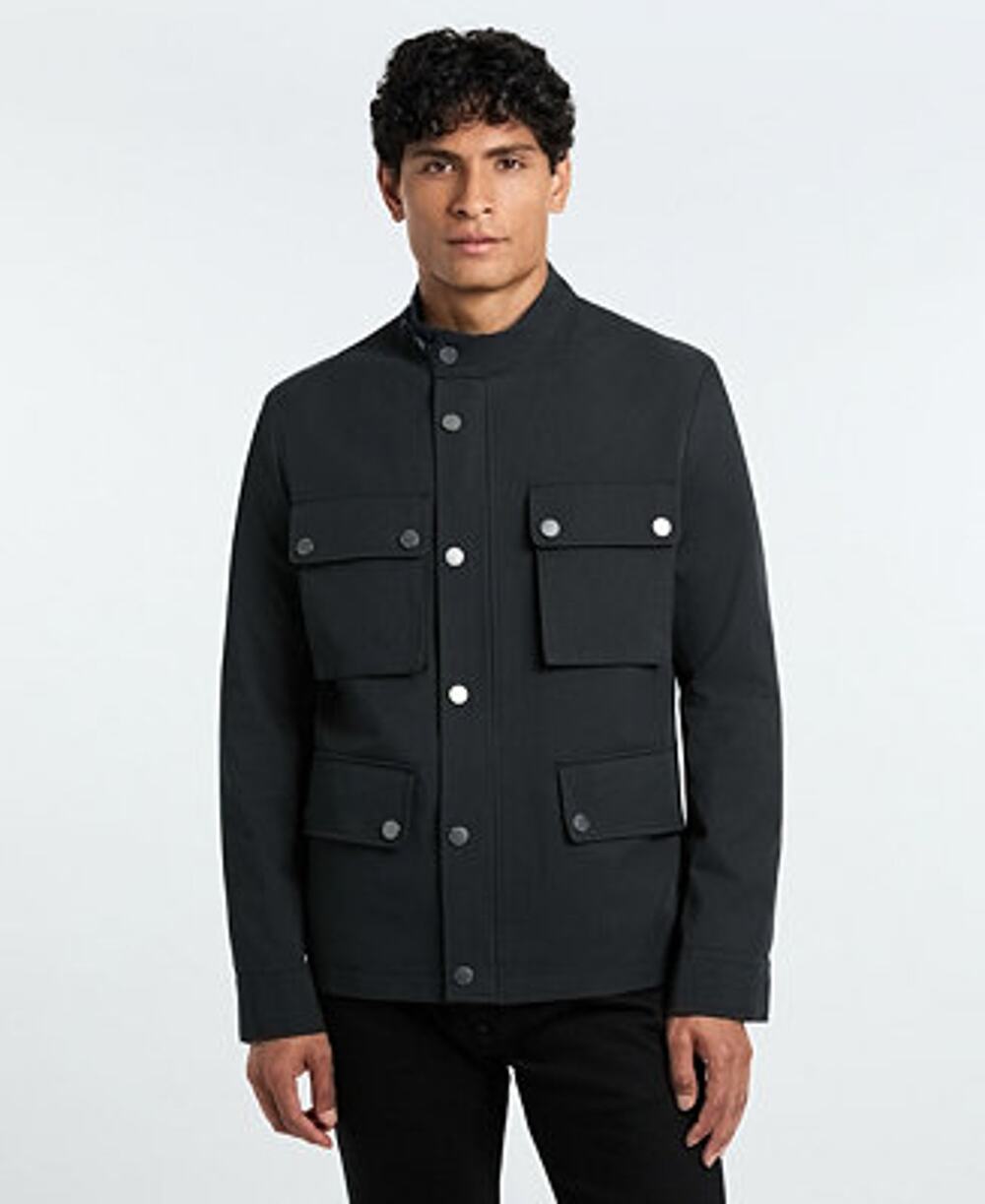 Ted by Ted Baker Safari Zip-Front Modern Fit Utility Jacket Navy XXL